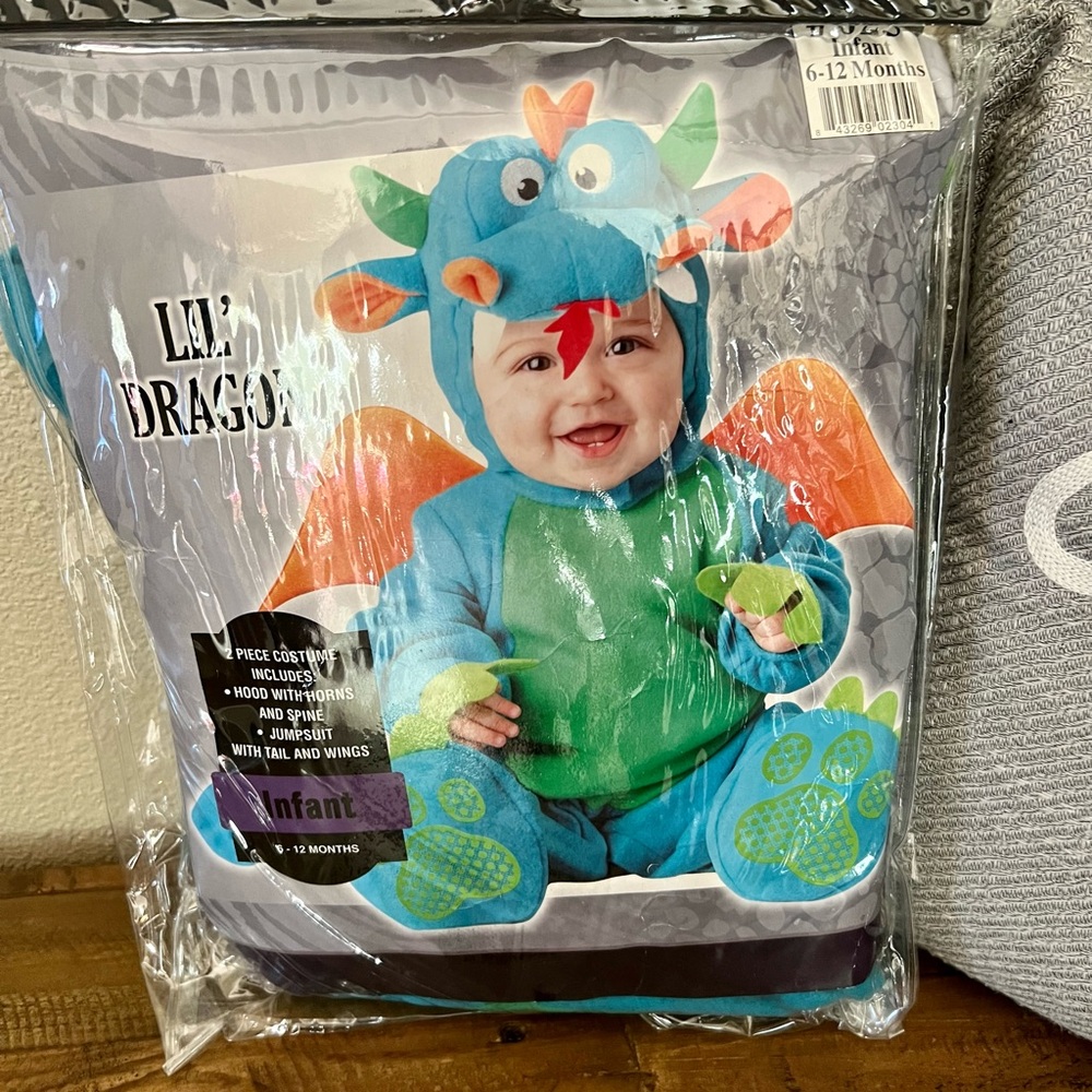In Character Lil Dragon Halloween Costume Size 12 Months